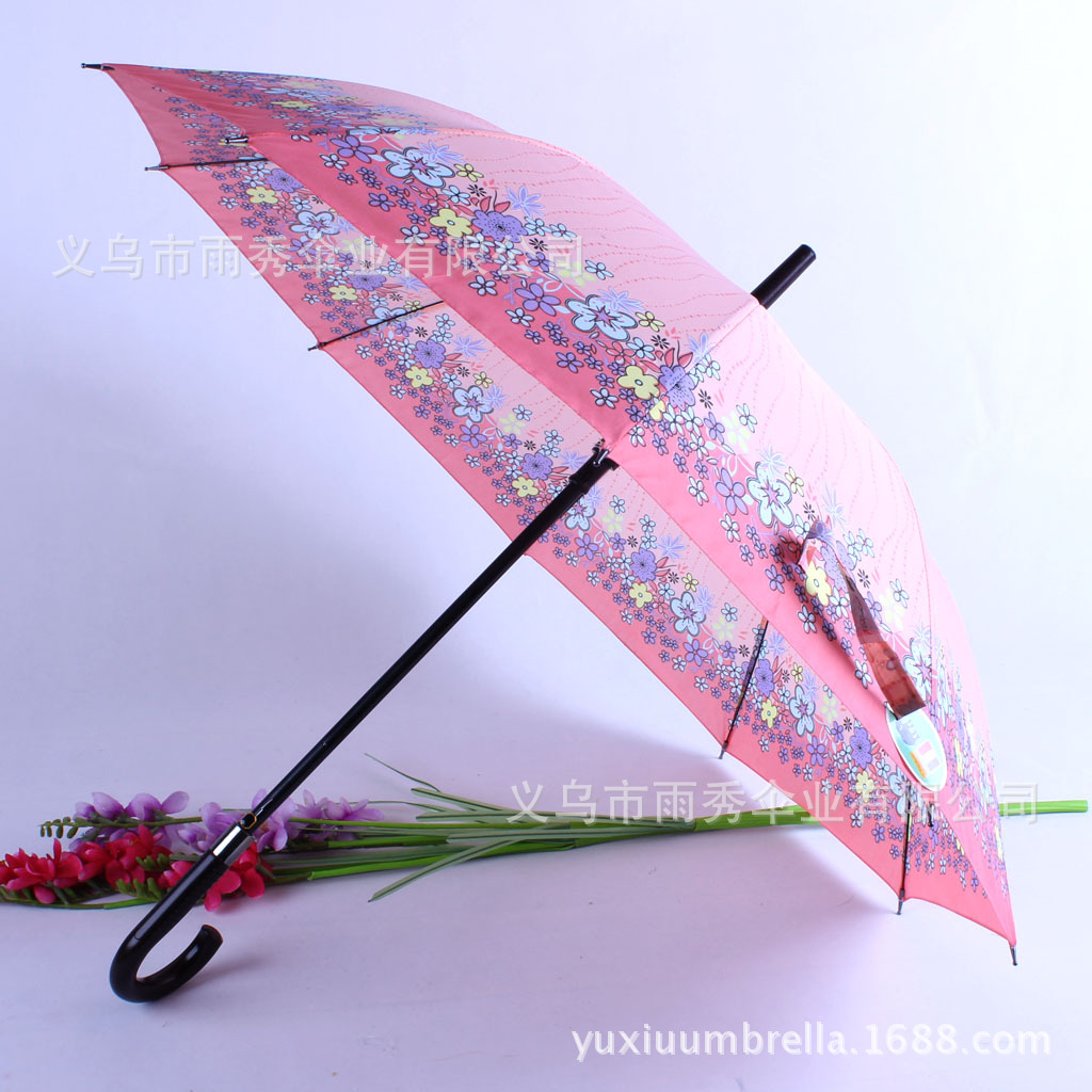 雨秀 花色直杆雨伞现货 批发