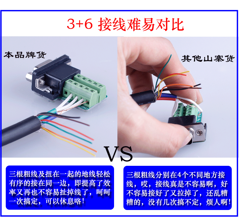 hd-link 3 6 vga免焊 公头 vga免焊接头 插头 投影仪接头