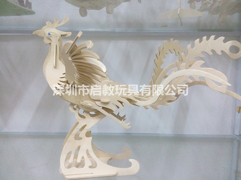 启教益智(凤凰)动物世界模型3d立体木制拼图玩具礼品