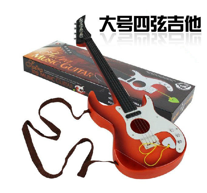 厂家批发直销 儿童大号可弹仿真吉他 仿真弦 小孩子早教音乐器材