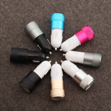 2A小鋼炮 雙USB車充 鋁合金雙口車載充電器 金屬手機通用車充