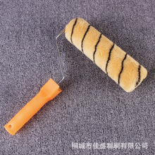 廠家批發 熱熔黃黑條紋滾筒刷 滾筒刷 油漆塗料刷牆毛滾筒 批發