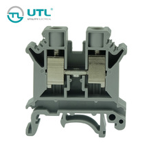 尤提樂JUT1-10電纜連接器10平方螺釘式導軌接線端子V0阻燃帶UL