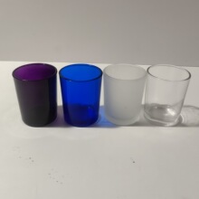 香薰果凍蠟杯 玻璃燭台 玻璃杯 玻璃蠟燭杯 磨砂小圓杯 103玻璃杯