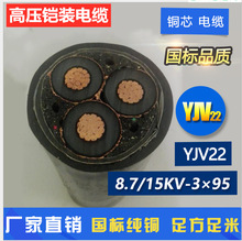YJV22-8.7/10KV 3*70銅芯高壓電力電纜生產廠家
