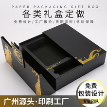 年會精裝手工盒硬盒印刷包裝盒定制創意文創禮品盒定做雙開門禮盒