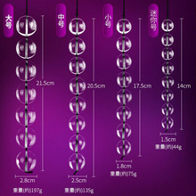 廠家生產情趣后庭小號中號大號拉珠性用品 玻璃自慰成人用品