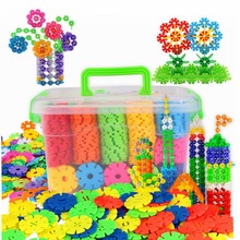 拼插積木早教0-3歲幼兒園寶寶嬰兒童益智玩具雪花片