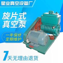 真空設備2X型皮帶雙級旋片式真空泵 高真空氣體輸送泵電動真空泵