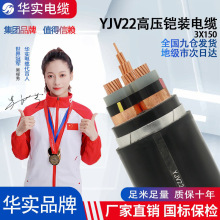 湖北直銷YJV22高壓銅芯電纜鎧裝國標電纜三相四線充電樁工程承接