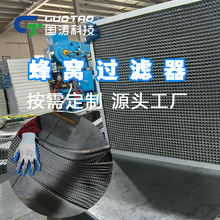 304不銹鋼前置油霧過濾器鋁制蜂窩濾網廚房油煙凈化S型濾芯過濾網