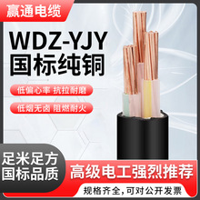 WDZB/WDZN-YJY低煙無鹵阻燃耐火電纜線國標純銅4 6 10 16 25 35平