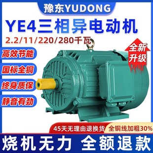 YE4三相異步交流電動機2.2/3/4/5/11/22/160/185KW千瓦純銅380V
