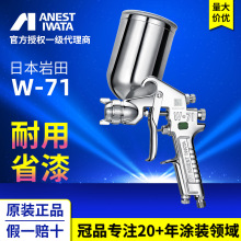 日本岩田噴槍 W-71手動噴漆噴槍 家具霧化油漆面漆噴槍 氣動噴槍