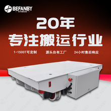 清洗房使用防水地軌小車轉運車手柄遙控蓄電池軌道平板車電動平車