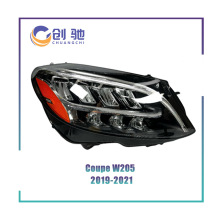 適用於奔馳C級前大燈 W205 C206 C300 C205大燈 原裝美版大燈