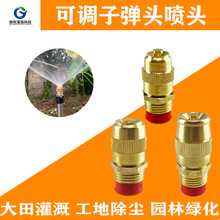 全銅子彈頭澆水圍擋噴淋頭可調霧化噴頭 園藝大棚降溫噴灌水霧