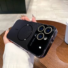 適用蘋果15promax手機殼16pro保護套iPhone14新款大視窗自帶鏡頭