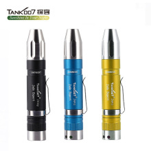 TANK007照玉石專用強光手電筒可充電白光黃光玉器翡翠鑒定led電筒