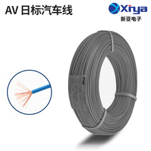 新亞日標汽車線AV0.5~1.5mm2定制款單芯多股裸銅PVC絕緣ROSH環保