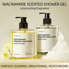 全英文包裝煙酰胺沐浴露跨境外貿Niacinamide Scented Shower Gel