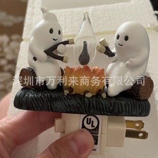 f}ҹ2024 Ghost Campfire Flickering Nightlight 羳Ʒ