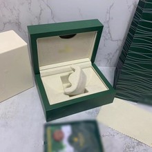 工廠直銷高檔勞木盒綠色勞力手表盒包裝盒翻蓋首飾盒手表禮盒