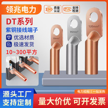 紫銅銅鼻子鍍錫廠標DT線鼻子接線端子銅接頭電線電纜接線線耳