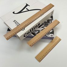 櫸木直尺子批發15cm 20cm 30cm學生木制專用尺 紀念品尺子 繪圖尺