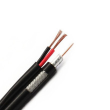 廠家生產 同軸電纜 黑色同軸線75ohm RG59+電源線