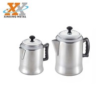港式鋁制奶茶壺咖啡壺沖茶壺拉茶壺耐用老式鋁壺3L大容量鋁燒水壺