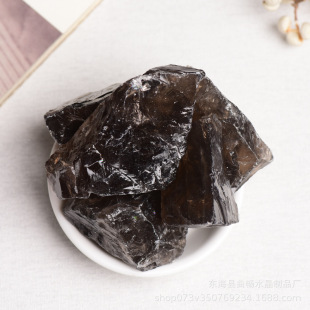 天然茶水晶原石 供佛消磁 跨境直播魚缸造景市政美化微景觀布景