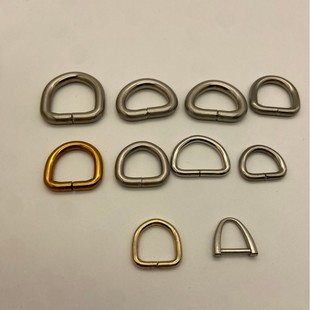 金屬鐵線D字扣五金扣子DIY男女包包五金配件箱包配件內徑19mm配件