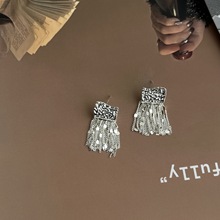 法式復古時尚輕奢流蘇耳環小眾設計高級感耳釘幾何靈動獨特耳飾女