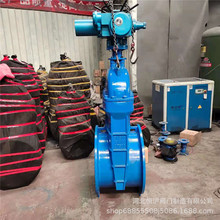 定制Z945X手電兩用閘閥給排水大口徑法蘭電動球鐵軟密封閘閥