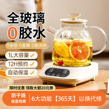 德國全玻璃新款恆溫養生壺家用花茶壺燉煮多功能辦公室小型燒水壺