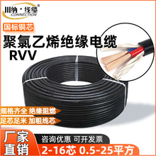 RVV一峰國標電源線家用戶外 2/3/4芯軟線纜1/2.5/4/6平方電線