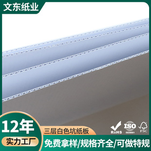 化妝品內襯三層白色瓦楞紙黑色瓦楞紙坑紙板彩色瓦楞紙FSC東莞廠