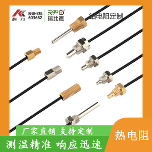 PT100傳感器探頭鉑熱電阻精密WZP-pt100探頭式防腐防水型高溫