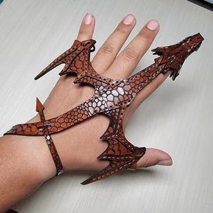 վLeather Hand Dragon braceletƤ