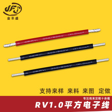 定制RV1.0平方電子線2.6外徑銅芯多股電源線單芯軟電子線絕緣導線