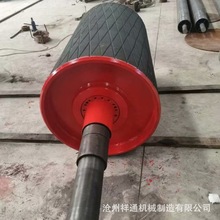 礦用鑄膠包膠滾筒 輸送機傳動改向滾筒 主動驅動滾筒