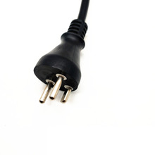 三芯丹麥插頭電源線 丹麥延長線3*0.75*2.5米