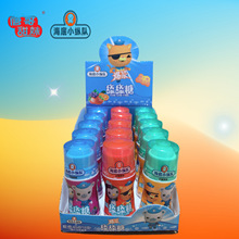 40ml*15支海底小縱隊正版授權爆漿舔舔糖兒童趣味玩具液體糖果