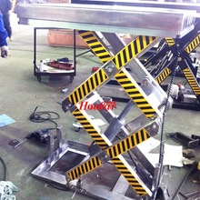 304不銹鋼電動升降平台1噸升降機SUS剪叉式液壓升降平台食品工廠