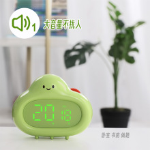 可愛大白可視化計時器廚房計時鬧鍾兩用學生時間管理電子鬧鍾批發