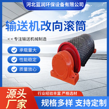 輸送機電動滾筒傳送帶主動包膠滾筒被動輸送無動力外置主動滾筒