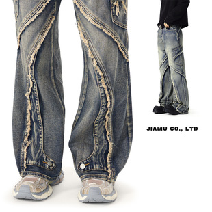 JIAMUﶬʽ͹ebѝfbaggy jeans߽OӋƴ