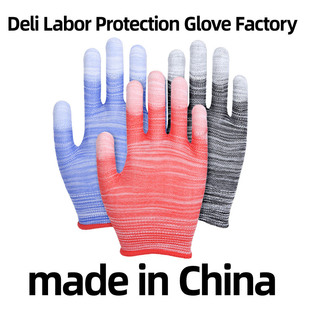 Colored anti slip and anti-wear gloves Construction site use