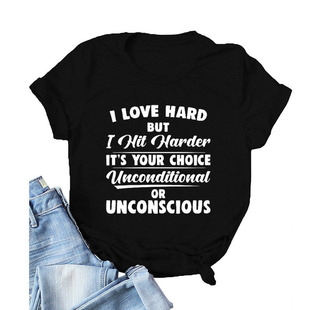 WrŮbTeŮʿI LOVE HARD BUT I T-shirt